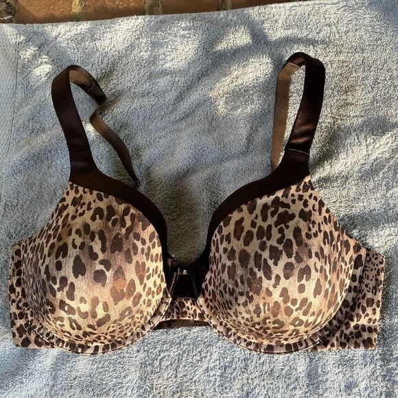 VANITY FAIR BRA Illuminations Full Figure 76338 36D Leopard Print NWOT - Picture 1 of 4